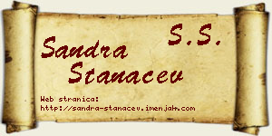 Sandra Stanaćev vizit kartica